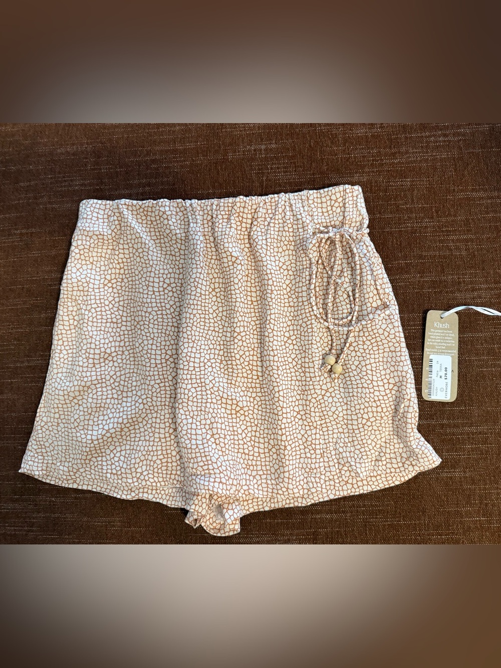 Khush Cream Pebble Print Skort